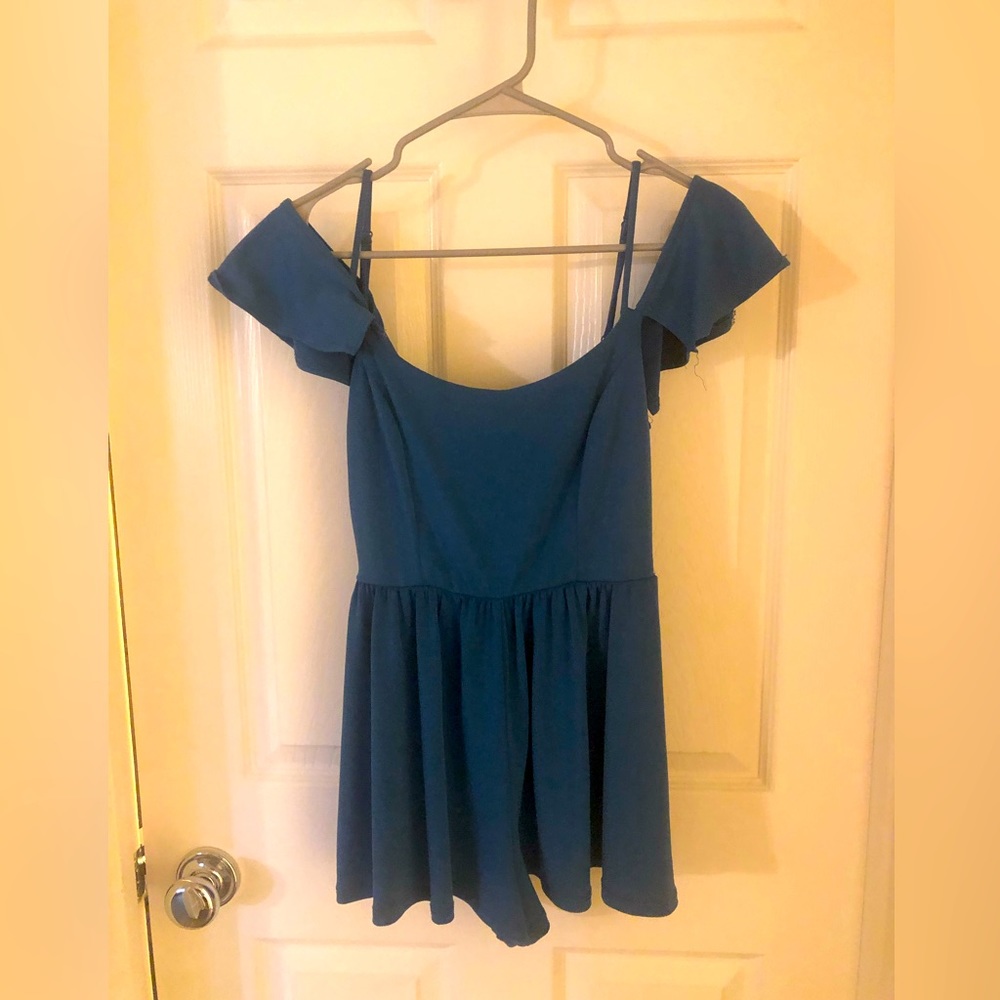 Blue mini romper